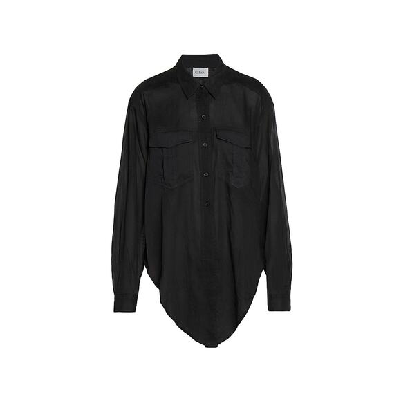 Isabel Marant �toile 'Nath' Black Cotton Cotton Utility Shirt Size 36 - NWT - Picture 1 of 5